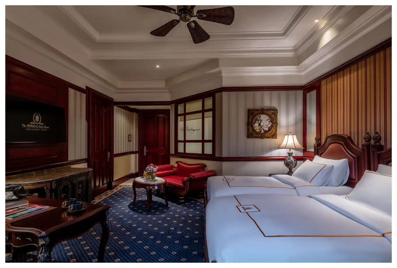 Phòng Heritage Deluxe Twin Hồ Bơi Hoặc Vườn