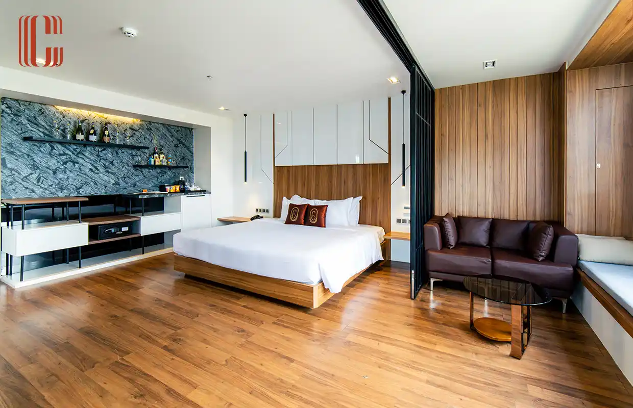 Suite Signature Với Cảnh Thành Phố Và Hồ Quang Cảnh Thành Phố